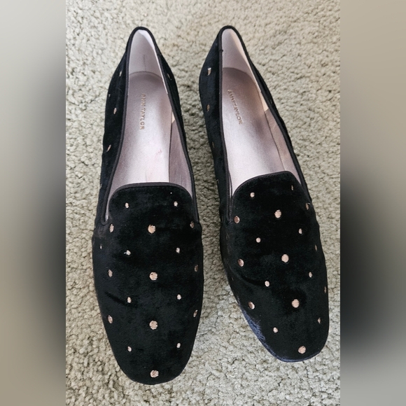 Ann Taylor Blanche Polka Dot Loafers Flats Women sz 10M - Picture 2 of 8